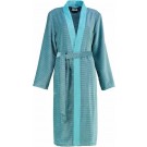 Cawo 6431 Velours Dames Badjas Kimono - Turkis 40