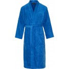 Kimono badstof katoen â lang model â unisex â badjas dames â badjas heren â sauna - kobalt blauw - L/XL